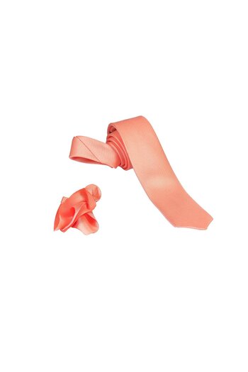 Ars Magic Box ARS Magic Box - 1st Quality Special Patterned, Uzgün Coloured 5.5 cm Wide Eyelet Tie Handkerchief Set