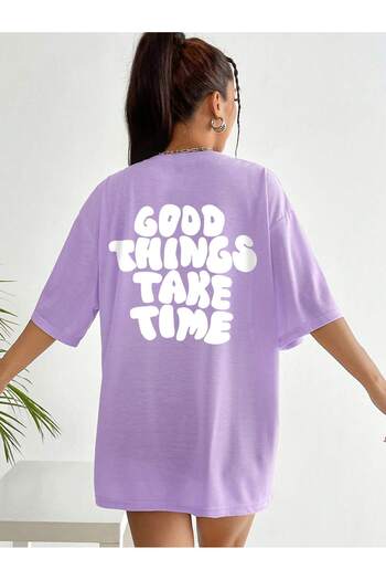 Revasser Unisex Γυναικείο/Ανδρικό GOOD Πολύχρωμο, προσαρμοσμένο εμπριμέ, βαμβακερό χτενισμένο μπλουζάκι με λαιμόκοψη