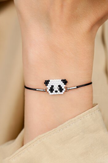 Kübüşün Atölyesi Animal Figured Bracelet - Handmade - Panda