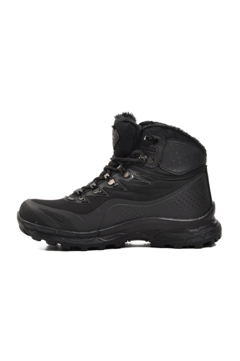 WALKWAY Kaleo Μαύρο-μαύρο Unisex Outdoor Boots με Γούνα Εσωτερικά