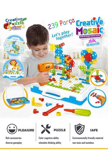 BİRLİK TOYS 3d Matkaplı Creative Puzzle 198 10b Yb277839