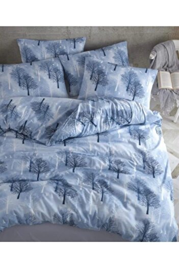 üntaş Life 160*220 Single Duvet Cover Set (without sheets) Blue Ecağaç36