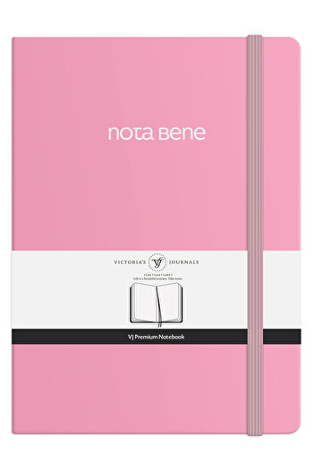 Victoria's Journals Nota Bene Premium Hard Cover Notebook, 21x29 cm, Striped