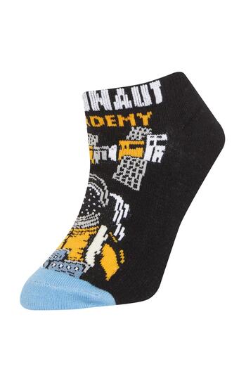 DeFacto Boy's 3-Piece Cotton Booties Socks C3637a8ns