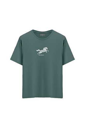 Mounte Bianca Unisex Horse - Μπλουζάκι Oversize