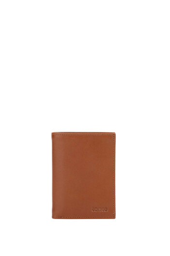 Tamer Tanca Men's Genuine Leather Tan Wallet Wallet