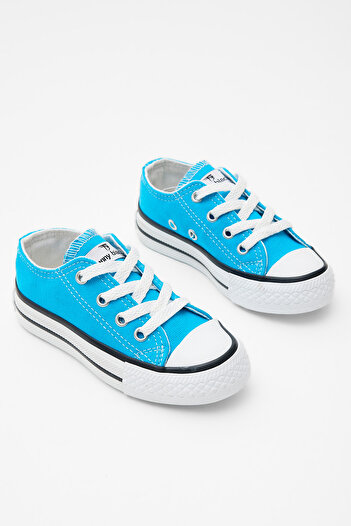 Tonny Black Çocuk Unisex Bebe Mavisi Rahat Kalıp Bağcıklı Sneaker
