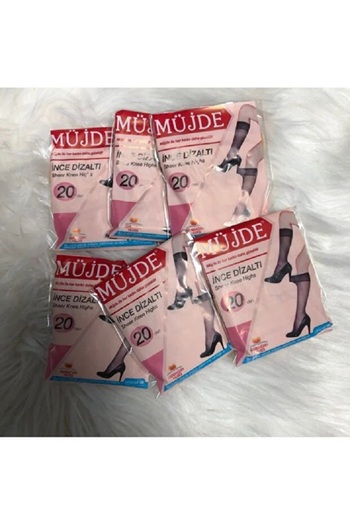 Müjde Thin Below Knee Socks (6 Pieces) 51 Sahara Light Skin Color