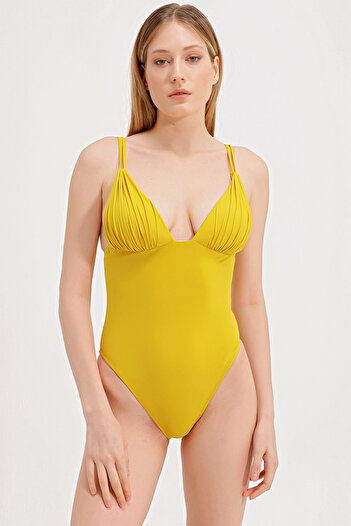 ZEKİ V-NECK COVERED SWIMWEAR