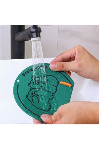 LOVYCO Bathroom and Kitchen Sink Anti-Odor Drain Protector Silicone Leak-Proof Pad Shipped According to Color Stock