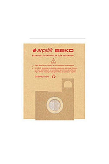 Bremen Home Arçelik S 6255 C - Συμβατές 5 χάρτινες σακούλες σκόνης για ηλεκτρική σκούπα