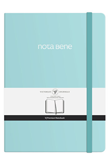 Victoria's Journals Caiet Nota Bene Premium cu copertă rigidă, 21x29 cm, cu rigle