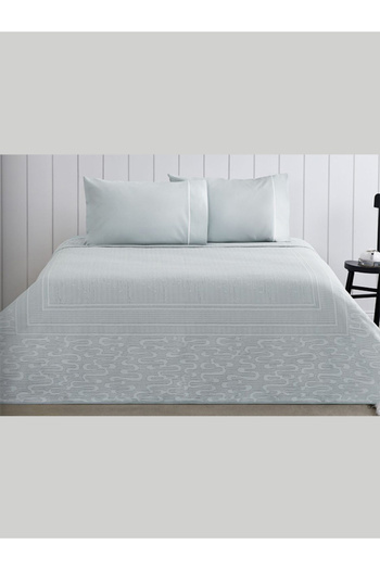 Taç Pique Set Jacquard Marlena Blue Single