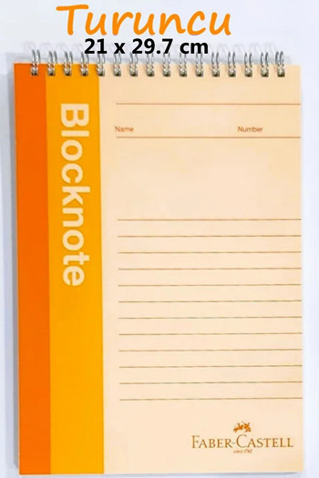 Faber Castell A4 Size Unlined Metallic Color Blocknote - 80 Sheets