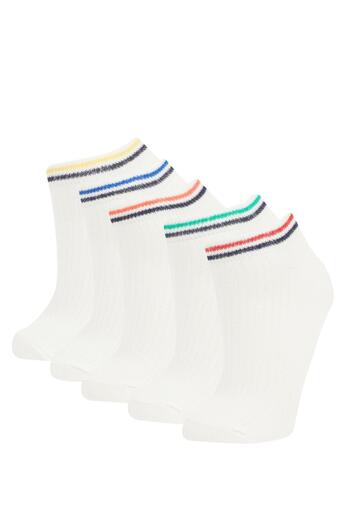 DeFacto Boy's 5-Piece Cotton Booties Socks C3641a8ns