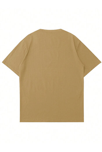 Mad&Calf Μπλουζάκι Unisex Live In The Moment με στάμπα Oversize