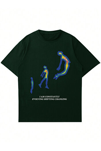 Mad&Calf Μπλουζάκι Unisex I Am Constantly Printed Crew Neck Oversize