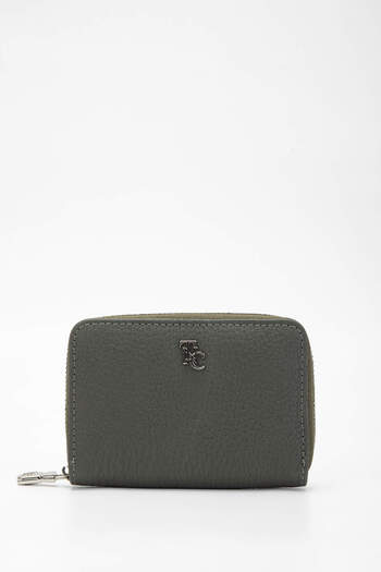 Tamer Tanca Women's Genuine Leather Green Wallet Wallet