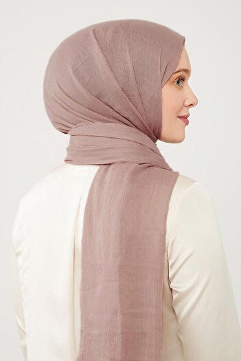 Levidor Powder Pink Wrinkled Fabric Hawaiian Shawl