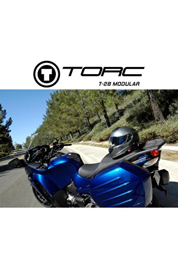 TORC T-28 Çene Açılır Motosiklet Kaskı Mat Siyah