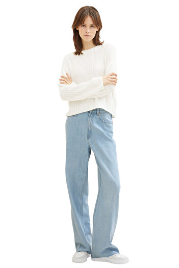 Tom Tailor Denim szalagfonal pulóver