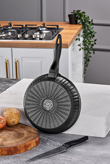 Taç Valeriya Cast Iron Pan 24 Cm Black - TAC-4973