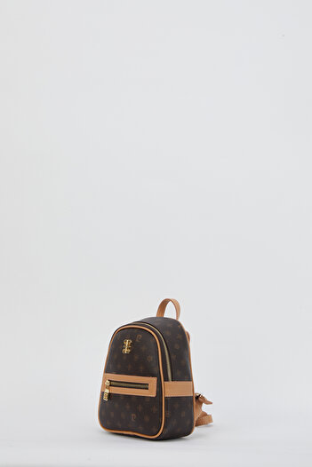Pierre Cardin Brown Women's Backpack 05PO24Y1831