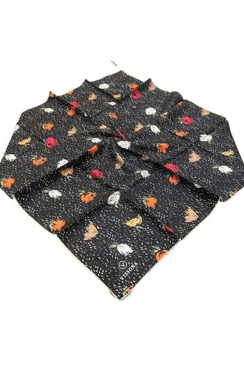 Vissona Tivil Claret Red Patterned Silk Scarf 17645-18-14