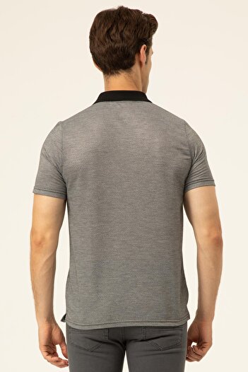 SÜVARİ Dobby Polo Collar Regular Fit T-Shirt