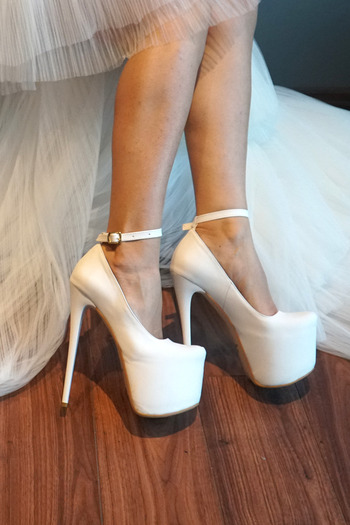 Karınca 7-9500 18cm Thin Heel Bridal Shoes