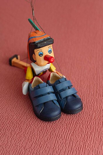Bebbini Ecco- Jean Cırtlı Hakiki Deri Ortopedik Erkek Çocuk Ayakkabı