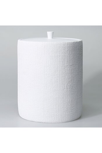 Selim Natural Trash Can Classic White