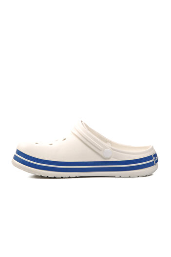 AYAKMOD 5001 Ecru-Blue-White Men's Sabo Slippers
