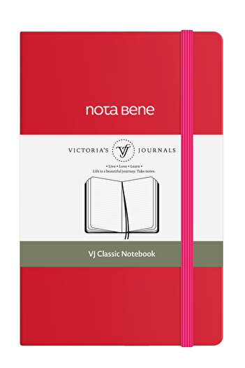 Victoria's Journals Notebook Nota Bene Classic Hard Cover, 9X14 Cm, Ruled