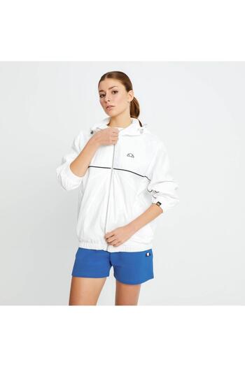 Ellesse Жіноча куртка з капюшоном на блискавці, біла, літня