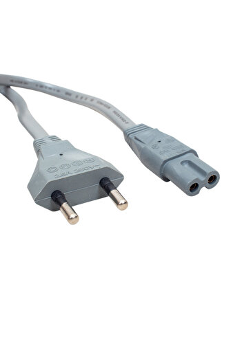 Genel Markalar Ac Power Güç Kablosu Gri Tv-radyo-notebook Adaptör Için Teyip Fişi 1.5 Metre