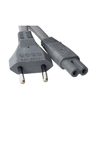 Genel Markalar Ac Power Güç Kablosu Gri Tv-radyo-notebook Adaptör Için Teyip Fişi 1.5 Metre