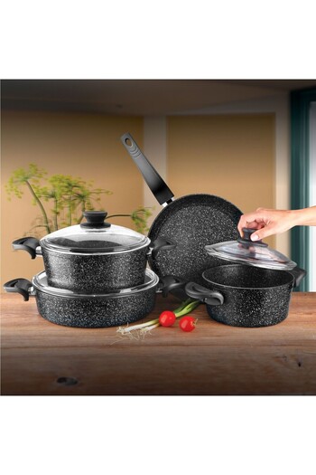 CVS Dn 20033 7 Piece Giresun Cast Iron Pot Set (20+24+26+26 Cm)