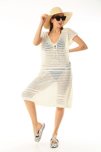 Cloudy Kids Openwork Knitwear Women's Pareo - Summer Beach Dress