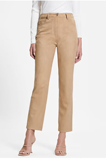 Guess Kadın Saten Pantolon - Camel