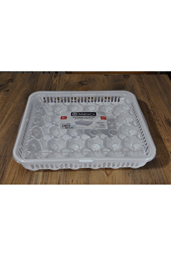 YANPA TİCARET 30-Piece Fridge Egg Box with Lockable Lid - Egg Storage Container Egg Storage Chamber