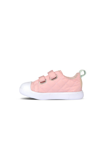 Vicco Girl's Vienna Booties Linen Shoes-Powder Pink