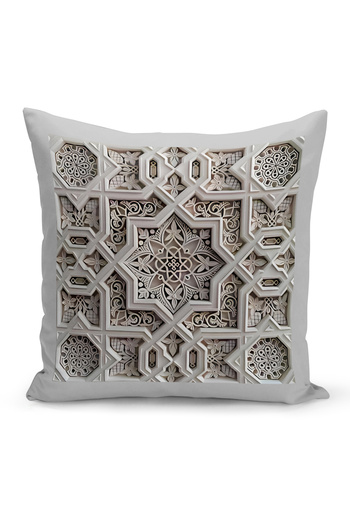 Bertille Home Ramadan Series Double Sided Digital Printed Throw Pillow Case (Ramadan Cushion Cover)