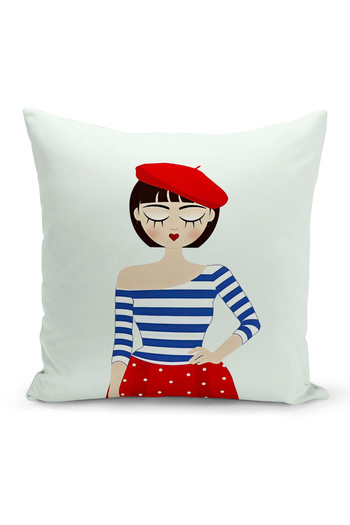 Bertille Home Retro Series Double Sided Digital Printed Throw Pillow Case (Retro Cushion Cover)