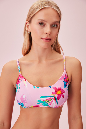 SUWEN Plain Bralette Bikini Top
