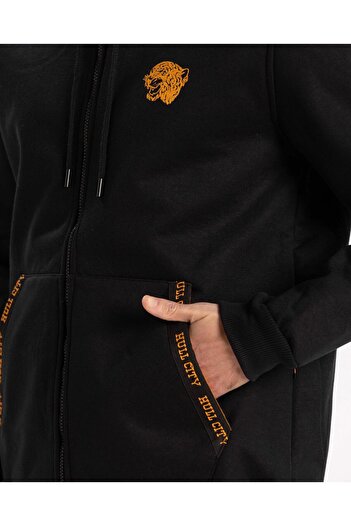 Hull City Naylor Fz Hoodie Erkek Siyah Çift Taraflı Mont