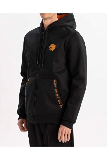 Hull City Naylor Fz Hoodie Erkek Siyah Çift Taraflı Mont