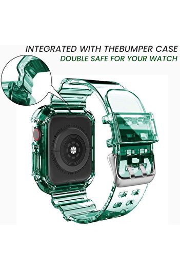 Nezih Case Strap/band And Case Protector For Apple Watch Series 2/3/4/5/6/7/8/9/se 44mm 45mm Green (NOT WATCH)