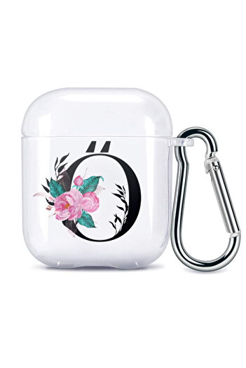 PrintiFy Apple AirPods 1St Generation. Generation Compatible Letter Design Transparent Silicone Case - O White 6 Months AirPods 2. Nesil Ap