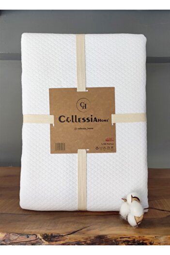CollessiaHome 100% βαμβάκι 160x230 εκ. Λευκό Ξενοδοχείο Pique Ξενοδοχείο Κρεβατοκάμαρα